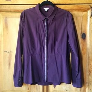 Women's cotton-blend dress shirt